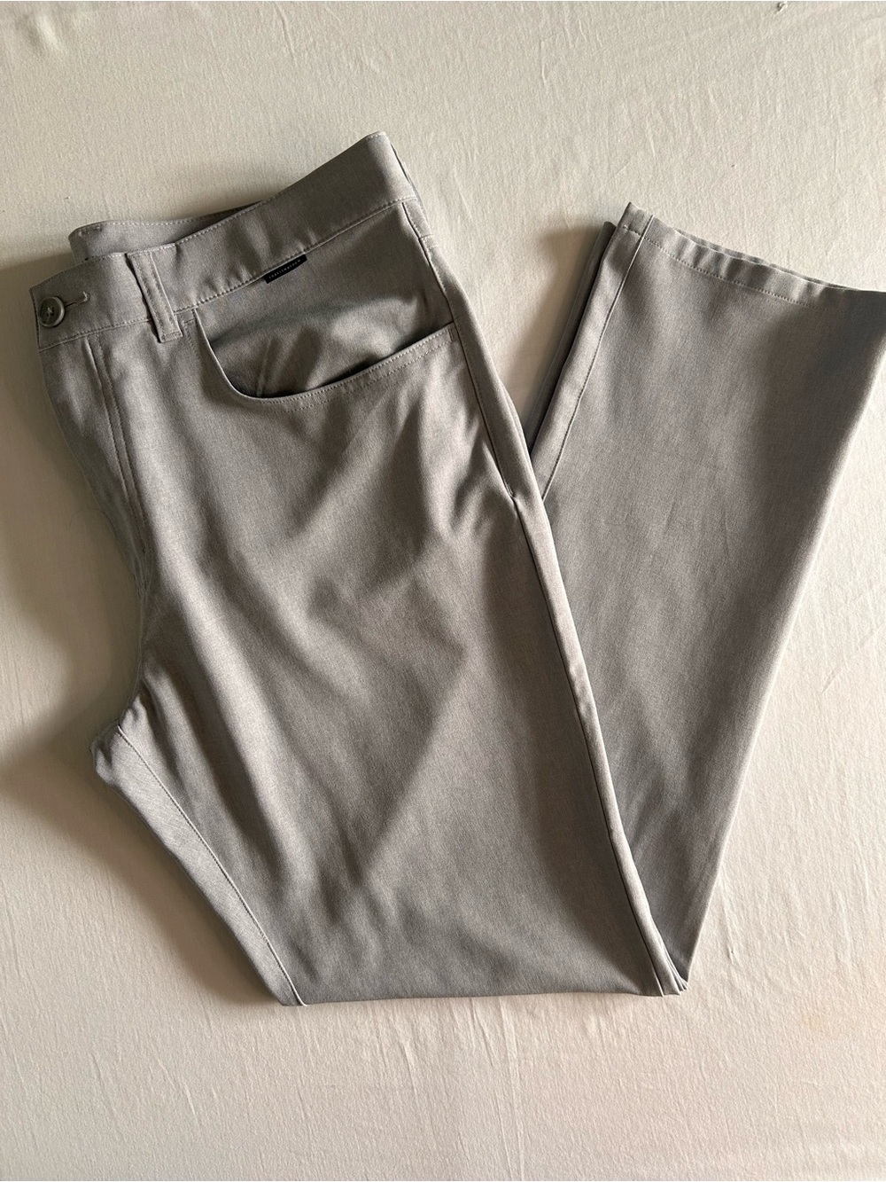 Travis Mathew Performance Golf Pants Light Gray Stretch 5-Pocket